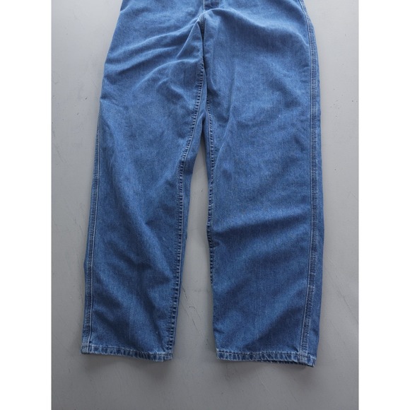 Vintage 2000s Y2K Riveted By Lee Blue Buckleback Baggy Skater Jeans Size 14 L - Picture 6 of 10